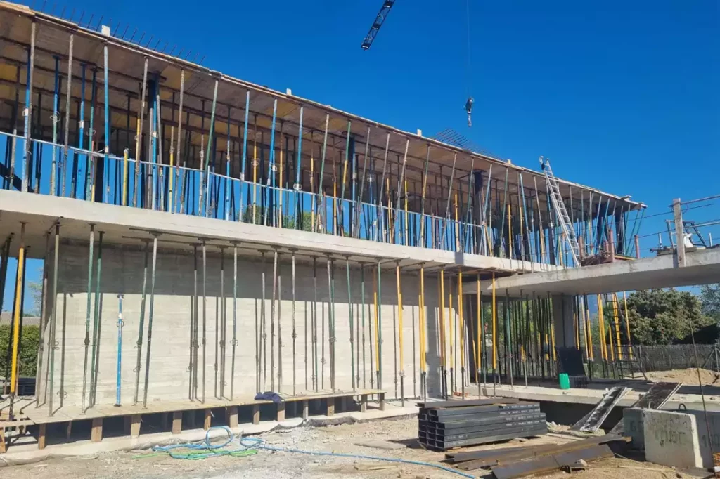 Estructura hormigón construcción vivienda