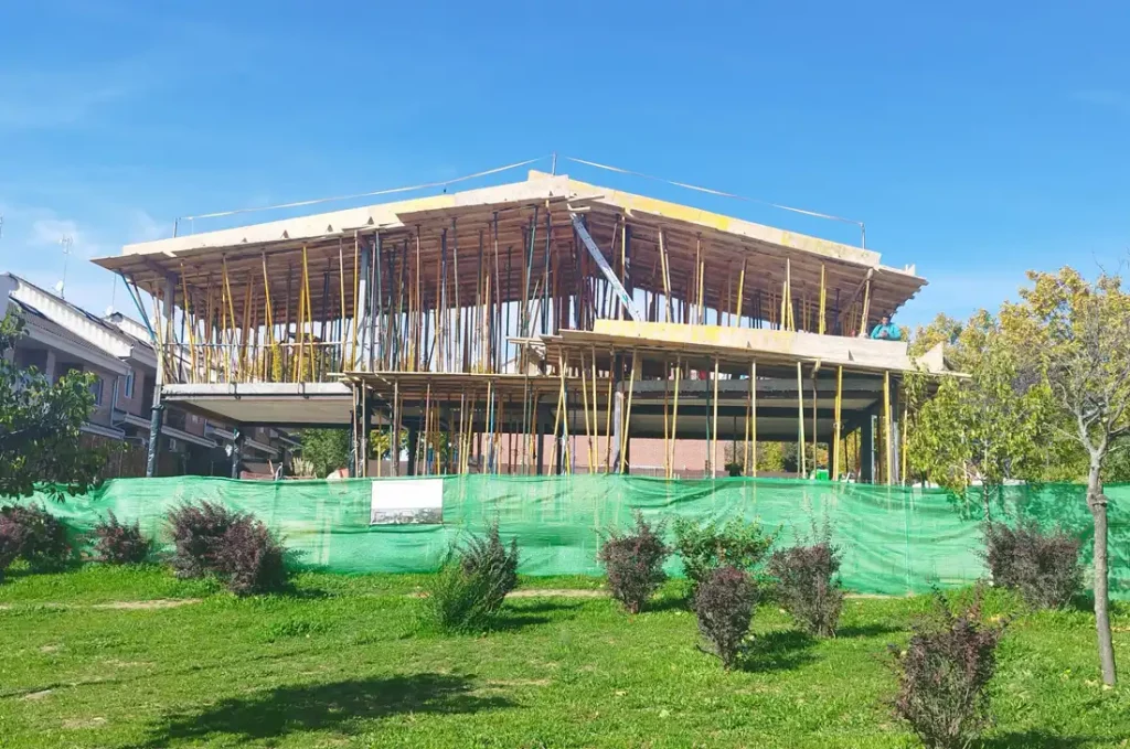 Estructura hormigón construcción chalet