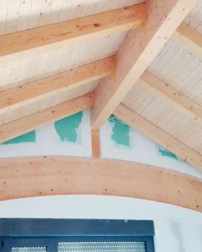 Cubierta madera construcción casa Madrid