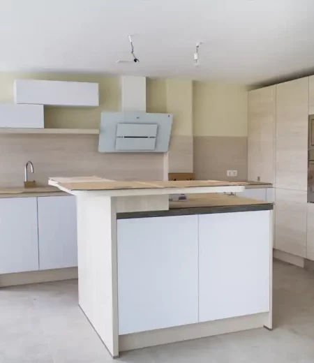 Detalle cocina construcción vivienda Valladolid